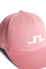 J.LINDEBERG Heath Cap – 3D Bridge Logo – Flamingo Plume