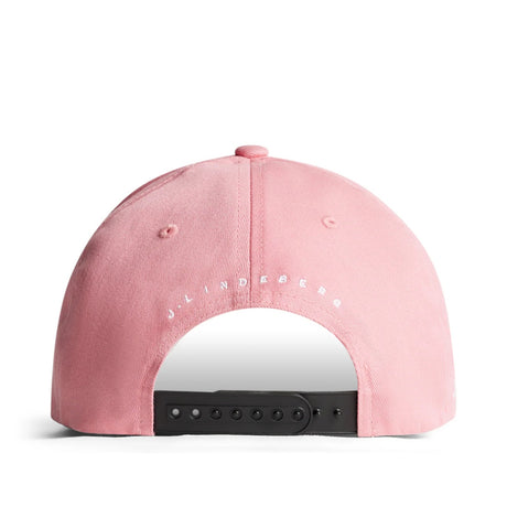 J.LINDEBERG Heath Cap – 3D Bridge Logo – Flamingo Plume