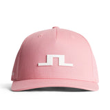 J.LINDEBERG Heath Cap – 3D Bridge Logo – Flamingo Plume
