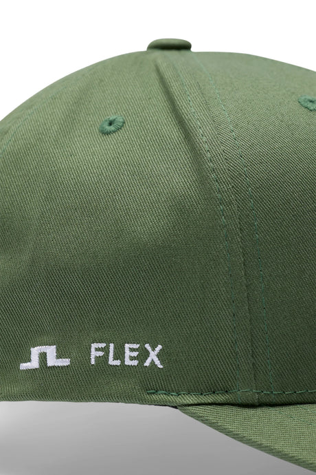 J.LINDEBERG Heath Cap – 3D Bridge Logo – Hedge Green