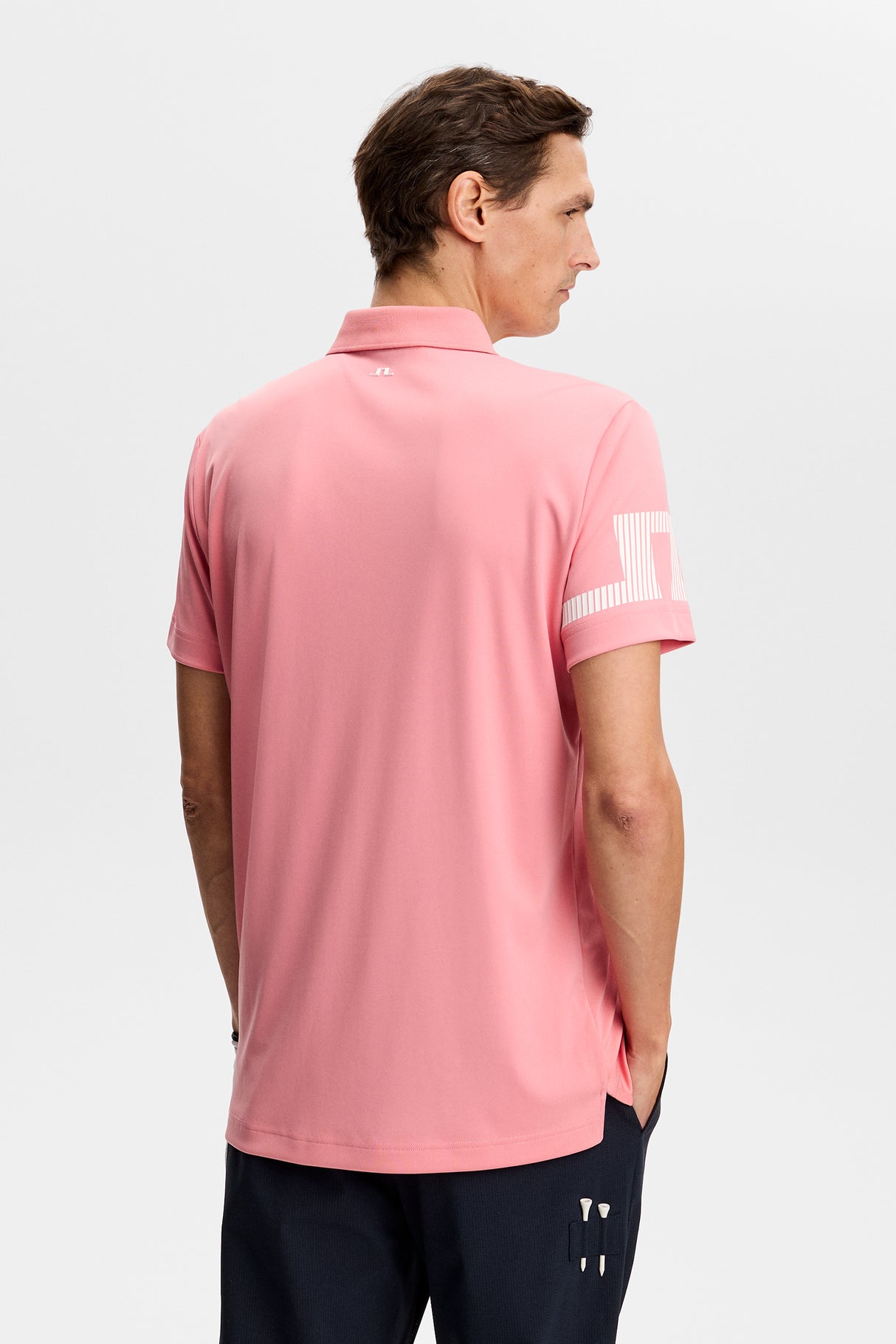 J.LINDEBERG Heath Polo Shirt – Men’s – Flamingo Plume