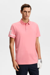 J.LINDEBERG Heath Polo Shirt – Men’s – Flamingo Plume