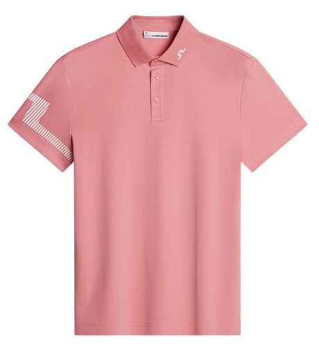 J.LINDEBERG Heath Polo Shirt – Men’s – Flamingo Plume