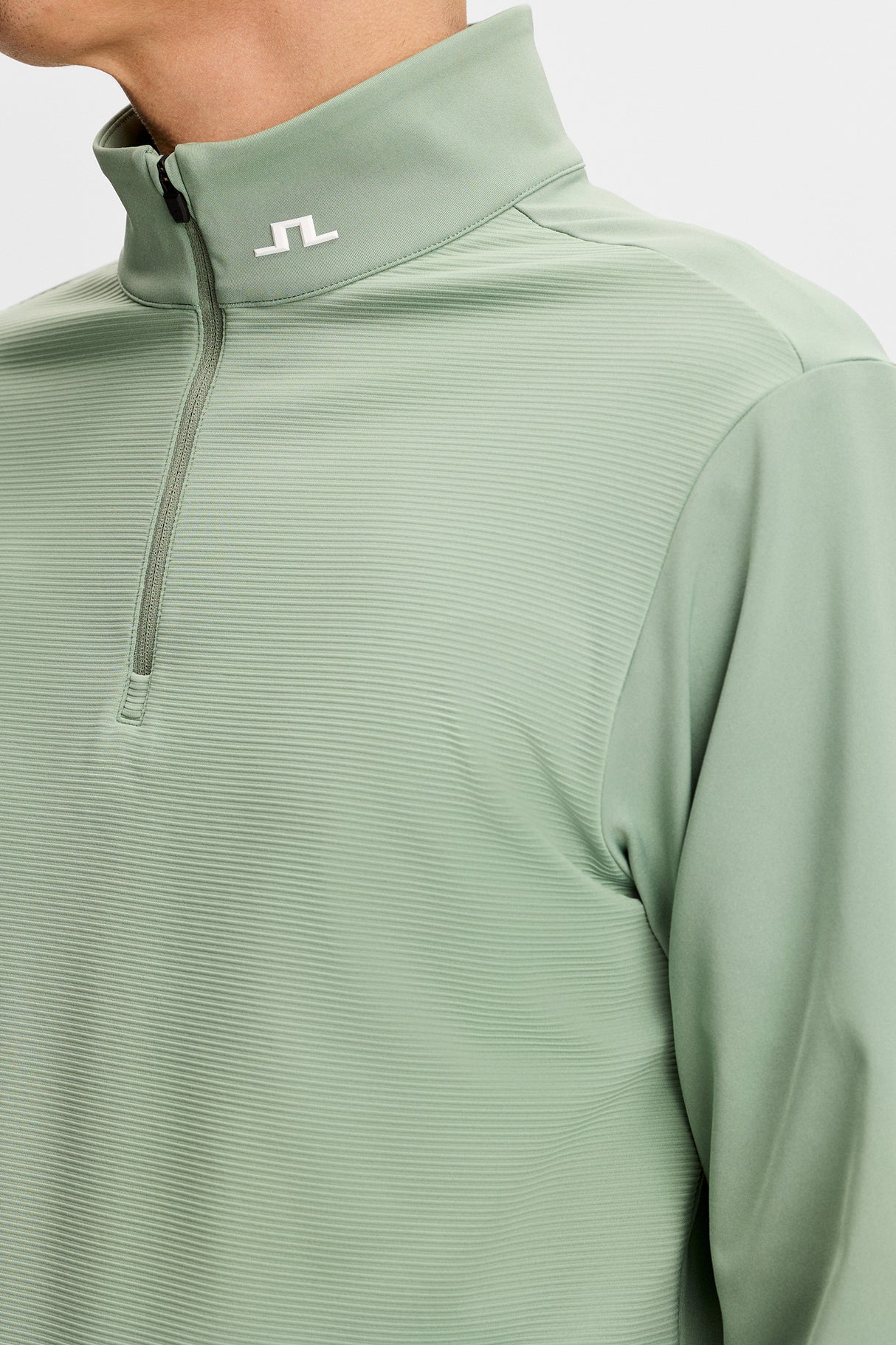 J.LINDEBERG Heath Strike Mid Layer – Men’s – Hedge Green