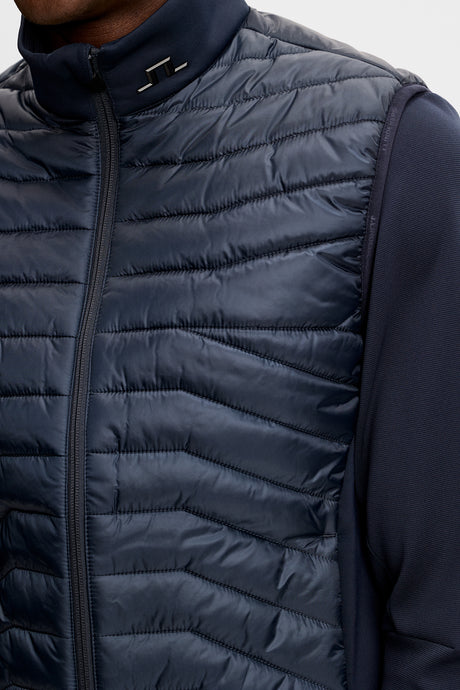 J.LINDEBERG Heyden Quilt Hybrid Gilet – Men’s – JL Navy
