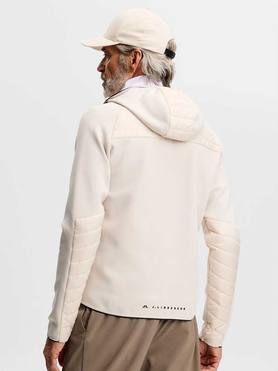 J.LINDEBERG Heyden Quilt Hybrid Hood – Men’s – Moonbeam