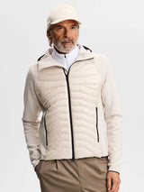 J.LINDEBERG Heyden Quilt Hybrid Hood – Men’s – Moonbeam