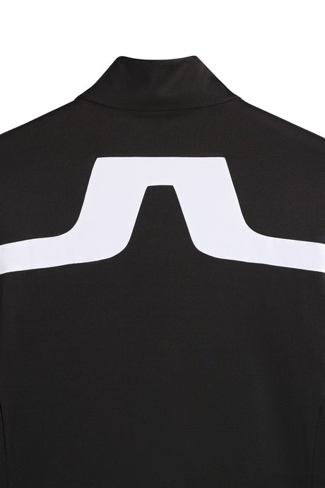 J.LINDEBERG Jarvis Golf Mid Layer – Men’s Full Zip – Black