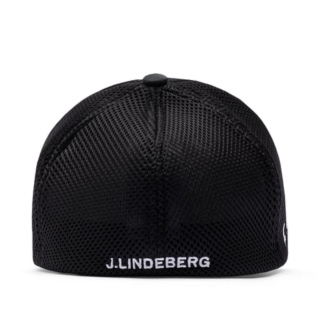 J.Lindeberg JL Pro Cap – 3D Bridge Logo – Black