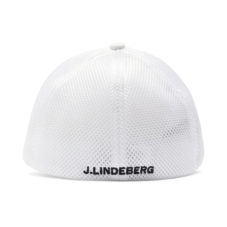 J.LINDEBERG JL Pro Cap – 3D Bridge Logo – White