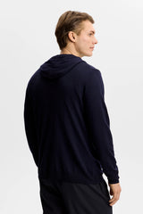 J.LINDEBERG Karl Merino Hoodie - Men's - JL Navy
