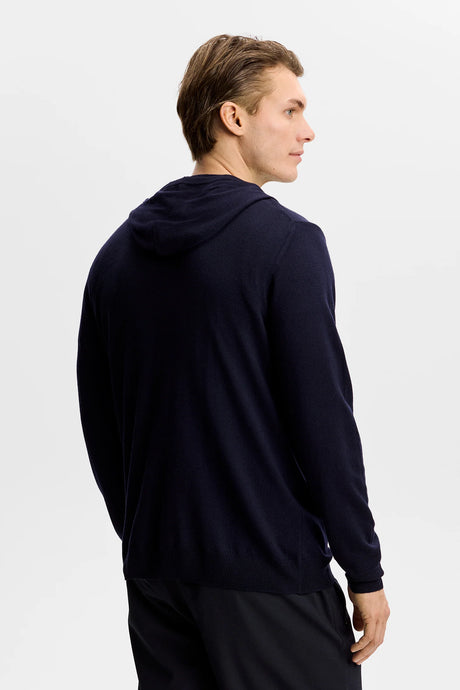 J.LINDEBERG Karl Merino Hoodie - Men's - JL Navy