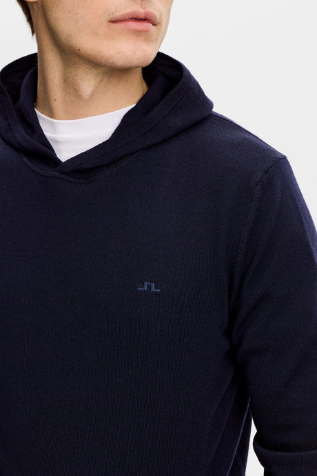 J.LINDEBERG Karl Merino Hoodie - Men's - JL Navy