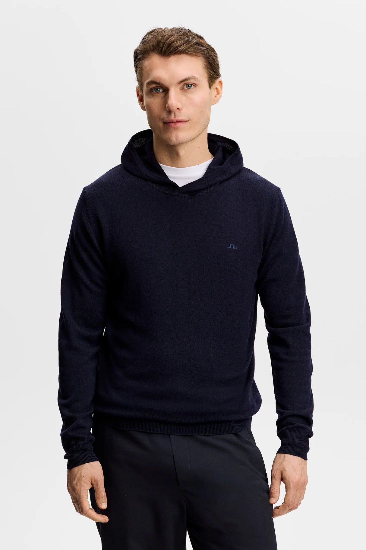 J.LINDEBERG Karl Merino Hoodie - Men's - JL Navy