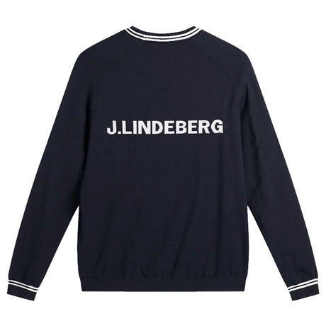 J.LINDEBERG Kenny Windbreaker Knit Sweater – Men's – JL Navy
