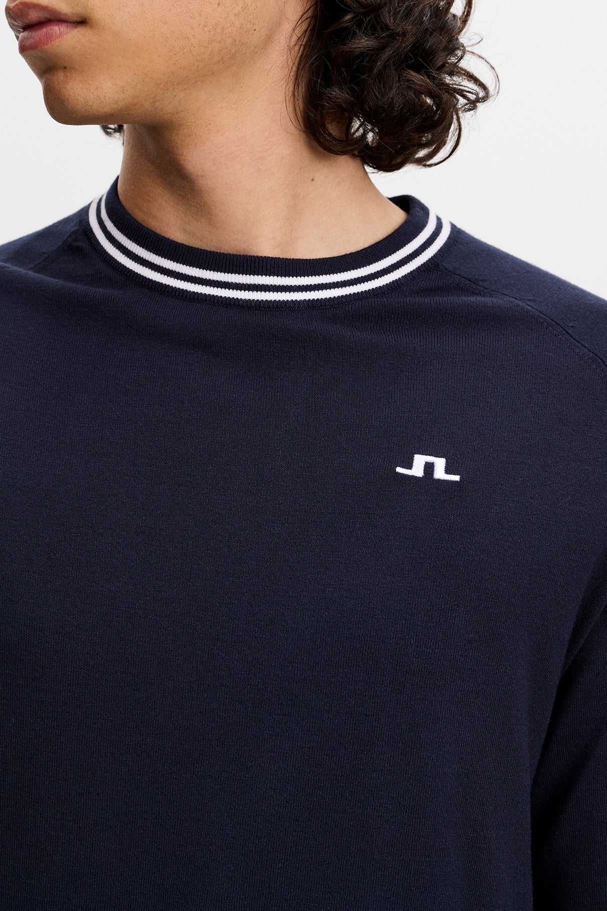 J.LINDEBERG Kenny Windbreaker Knit Sweater – Men's – JL Navy