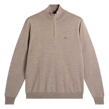 J.LINDEBERG Kiyan Quarter Zip Sweater - Men's - Brindle Melange