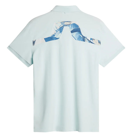 J.LINDEBERG KV Print Polo Shirt – Men’s – Blue Haze / Paradise Skylight