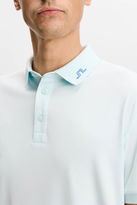 J.LINDEBERG KV Print Polo Shirt – Men’s – Blue Haze / Paradise Skylight