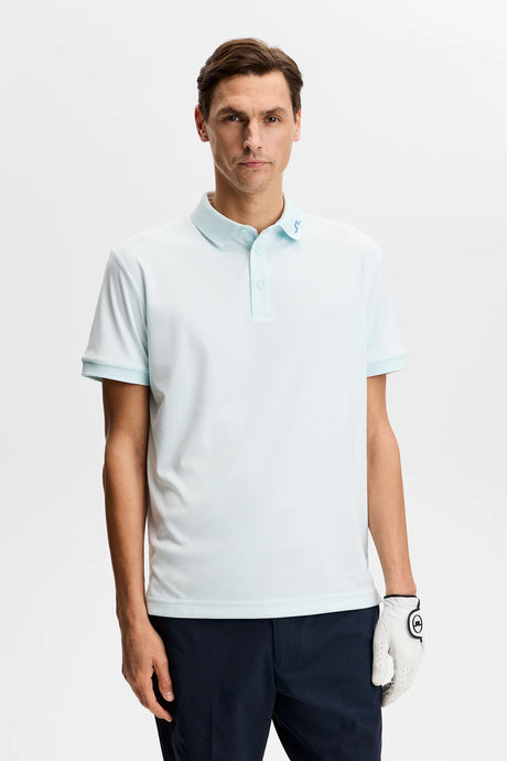 J.LINDEBERG KV Print Polo Shirt – Men’s – Blue Haze / Paradise Skylight