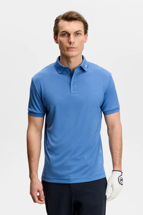 J.LINDEBERG KV Print Polo Shirt – Men’s – Federal Blue