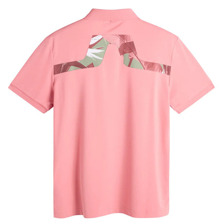 J.LINDEBERG KV Print Polo Shirt – Men’s – Flamingo Plume