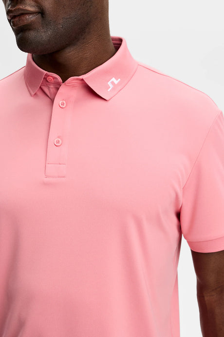 J.LINDEBERG KV Print Polo Shirt – Men’s – Flamingo Plume
