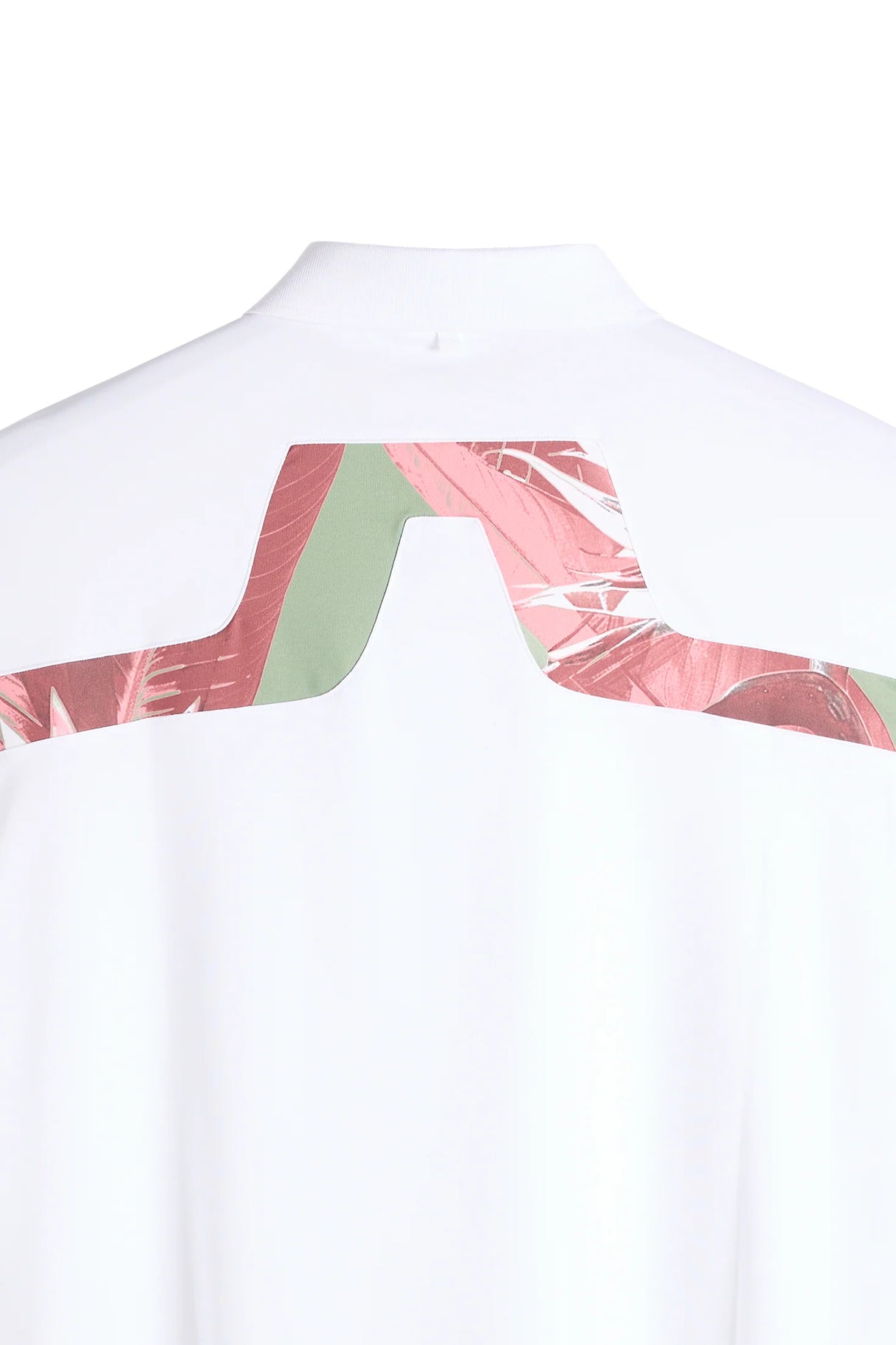 J.LINDEBERG KV Print Polo Shirt – Men’s – White / Paradise Hedge Green