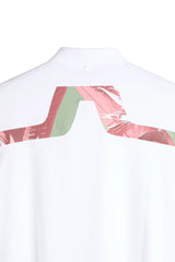 J.LINDEBERG KV Print Polo Shirt – Men’s – White / Paradise Hedge Green