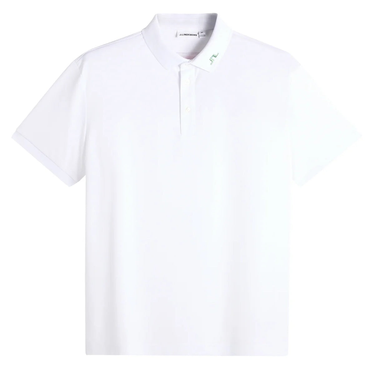 J.LINDEBERG KV Print Polo Shirt – Men’s – White / Paradise Hedge Green