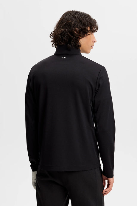 J.LINDEBERG Leon Quarter Zip Mid Layer – Men’s – Black