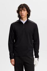 J.LINDEBERG Leon Quarter Zip Mid Layer – Men’s – Black