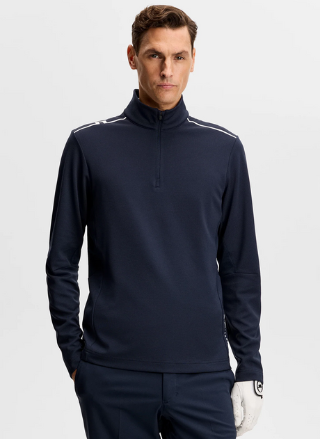 J.LINDEBERG Leon Quarter Zip Mid Layer – Men’s – JL Navy