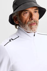 J.LINDEBERG Leon Quarter Zip Mid Layer – Men’s – White