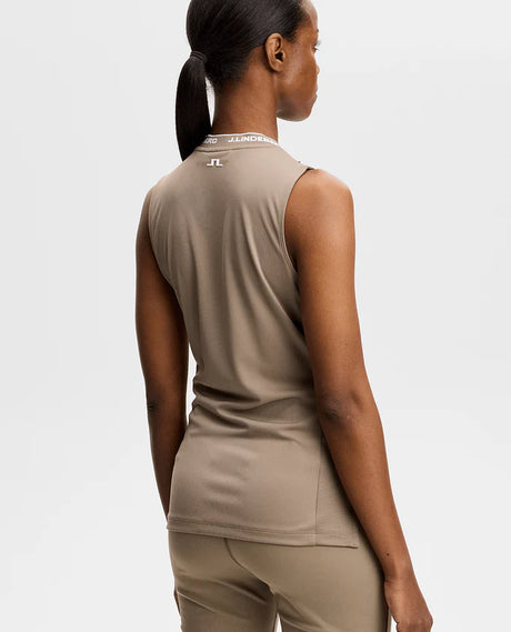 J.LINDEBERG Leya Sleeveless Top - Womens - Brindle