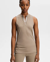 J.LINDEBERG Leya Sleeveless Top - Womens - Brindle