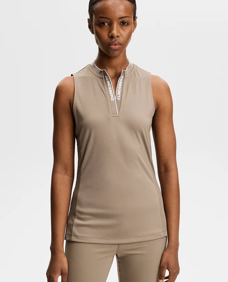 J.LINDEBERG Leya Sleeveless Top - Womens - Brindle