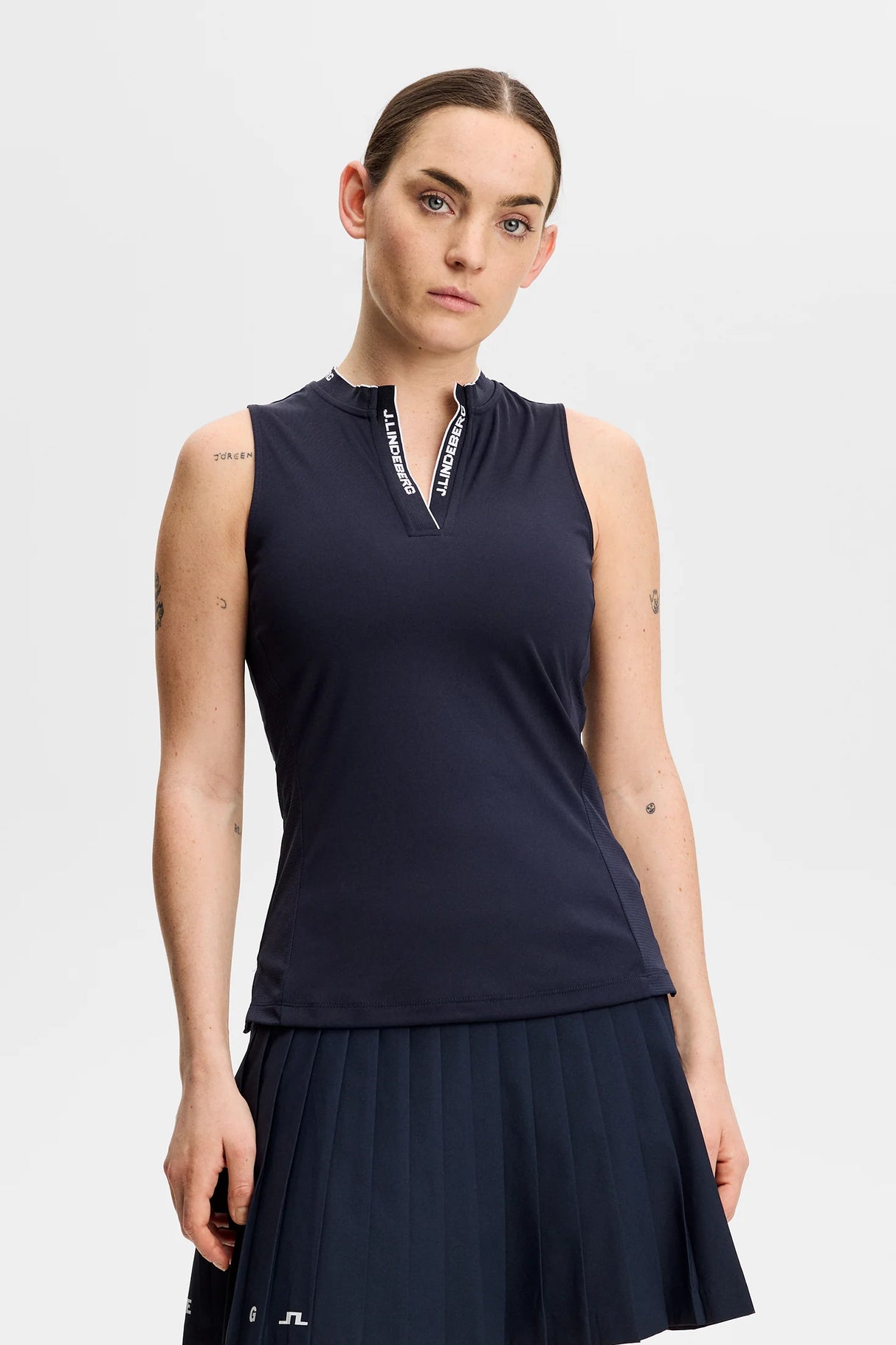 J.LINDEBERG Leya Sleeveless Top - Womens - JL Navy