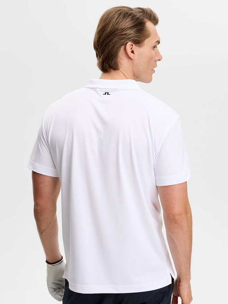 J.LINDEBERG Lionel Polo Shirt – Men’s Regular Fit – White