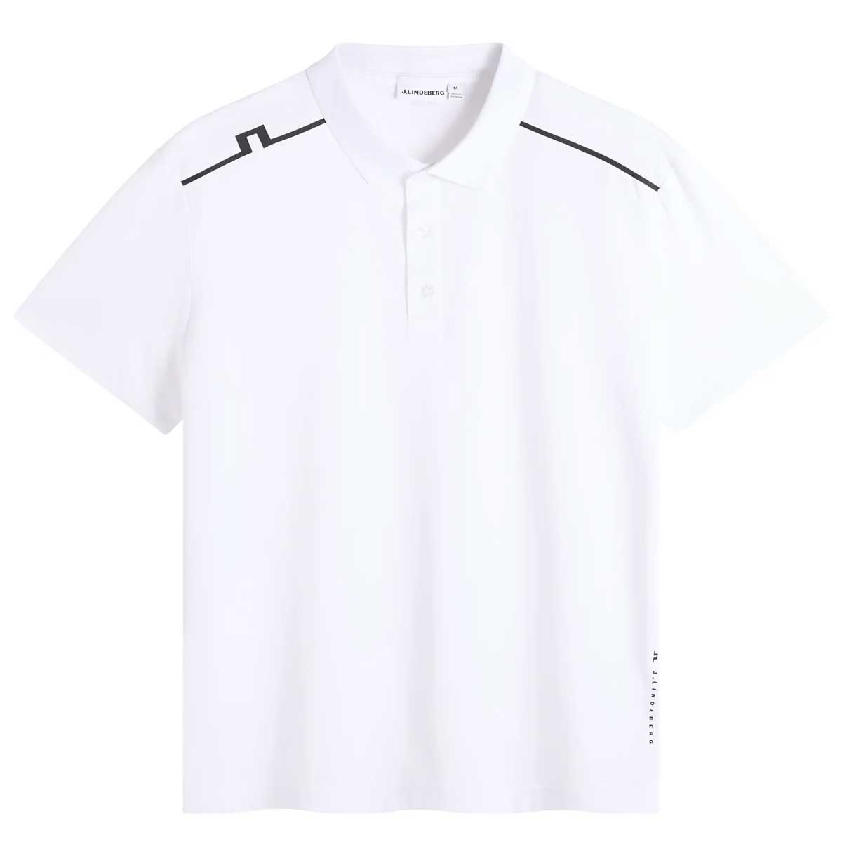J.LINDEBERG Lionel Polo Shirt – Men’s Regular Fit – White