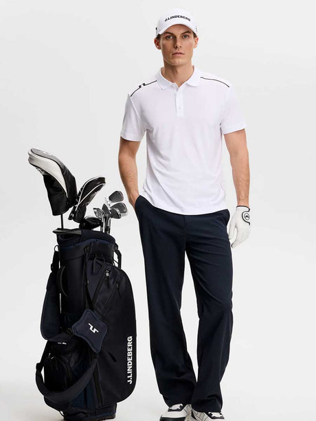 J.LINDEBERG Lionel Polo Shirt – Men’s Regular Fit – White
