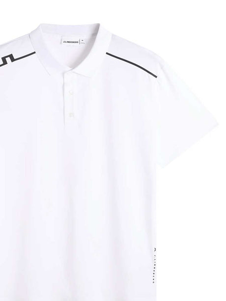 J.LINDEBERG Lionel Polo Shirt – Men’s Regular Fit – White
