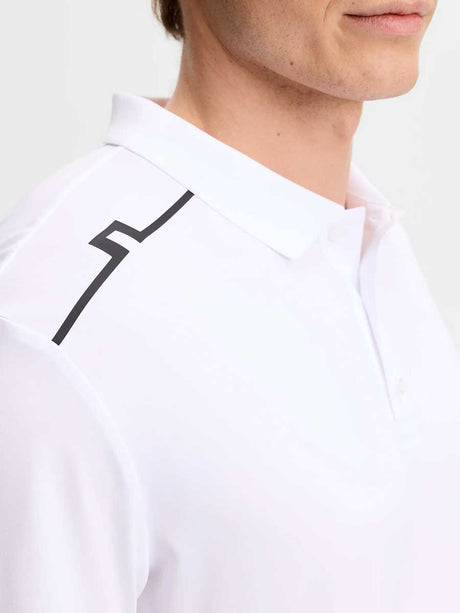 J.LINDEBERG Lionel Polo Shirt – Men’s Regular Fit – White