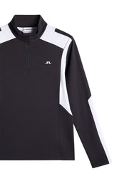 J.LINDEBERG Lukas Quarter Zip Mid Layer – Men’s – Black