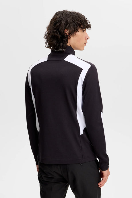 J.LINDEBERG Lukas Quarter Zip Mid Layer – Men’s – Black