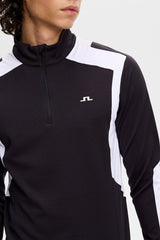 J.LINDEBERG Lukas Quarter Zip Mid Layer – Men’s – Black