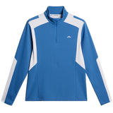 J.LINDEBERG Lukas Quarter Zip Mid Layer – Men’s – Federal Blue