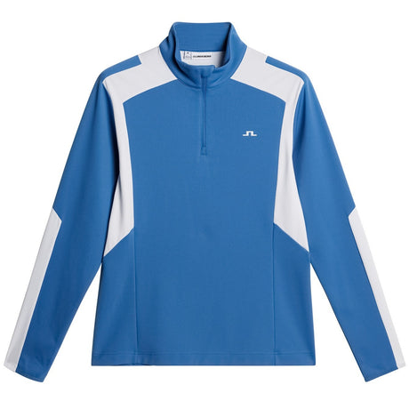J.LINDEBERG Lukas Quarter Zip Mid Layer – Men’s – Federal Blue