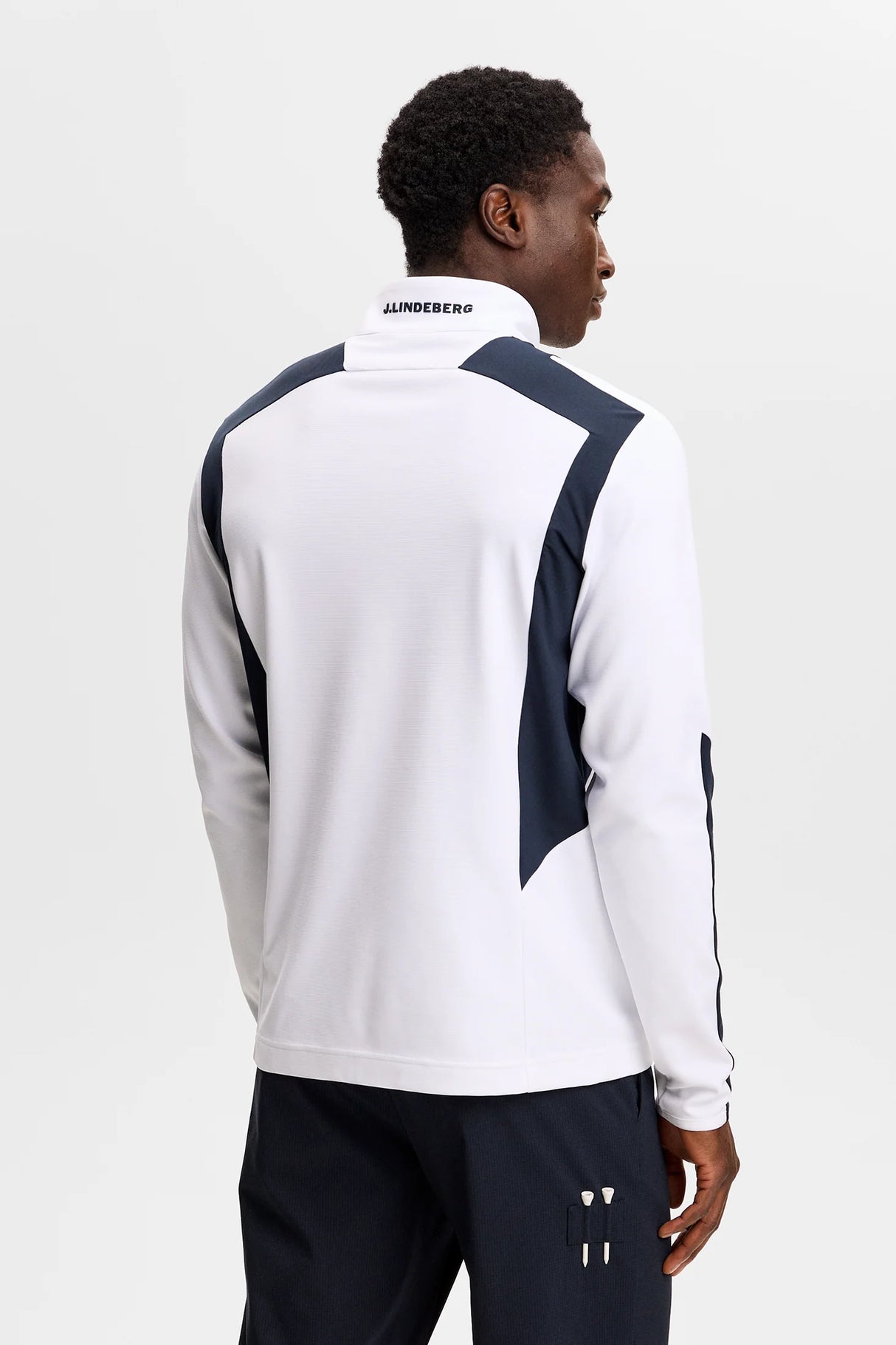 J.LINDEBERG Lukas Quarter Zip Mid Layer – Men’s – White