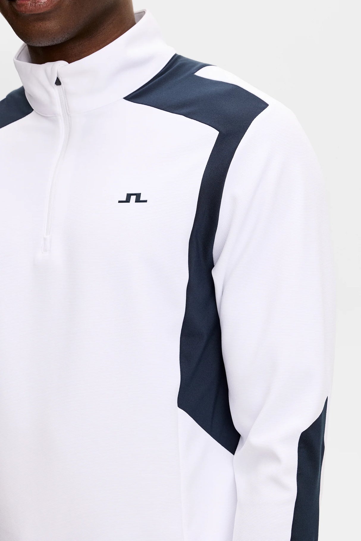 J.LINDEBERG Lukas Quarter Zip Mid Layer – Men’s – White